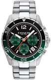 Coach Kent Green Dial Silver Steel Strap Watch for Men - 14602557 Buy Now By Coach