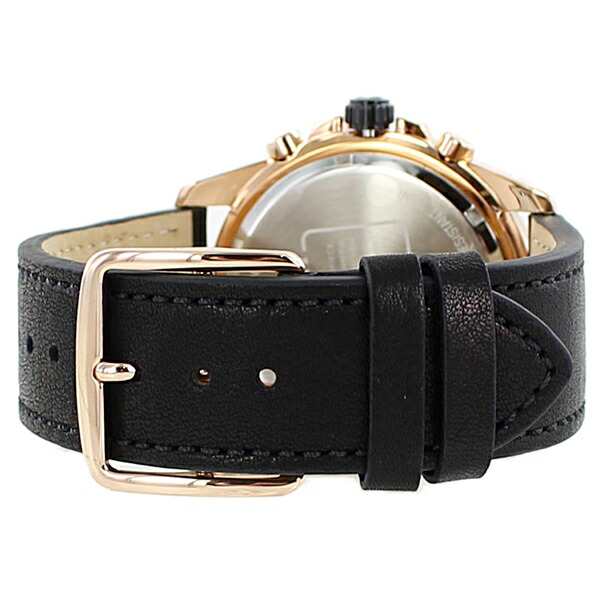 Coach Kent Chronograph Rose Gold Dial Black Leather Strap Watch for Men - 14602559 Buy Now By Coach