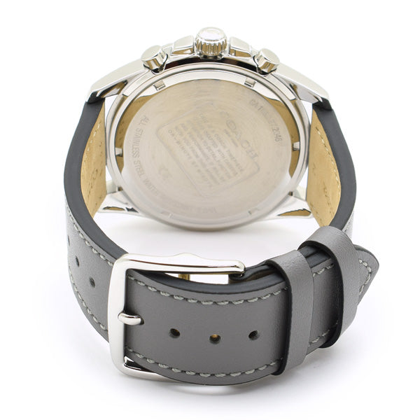 Coach Kent Grey Dial Grey Leather Strap Watch for Men - 14602561 Buy Now By Coach
