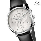 Calvin Klein Posh Silver Dial Black Leather Strap Watch for Men - K8Q371C6 Buy Now By Calvin Klein
