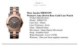 Marc Jacobs Amy Grey Dial Two Tone Steel Strap Watch for Women - MBM3195 Buy Now By Marc Jacobs