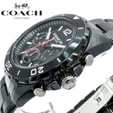 Coach Kent Chronograph Black Dial Black Steel Strap Watch for Men - 14602554 Buy Now By Coach