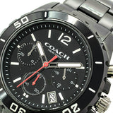 Coach Kent Chronograph Black Dial Black Steel Strap Watch for Men - 14602554 Buy Now By Coach