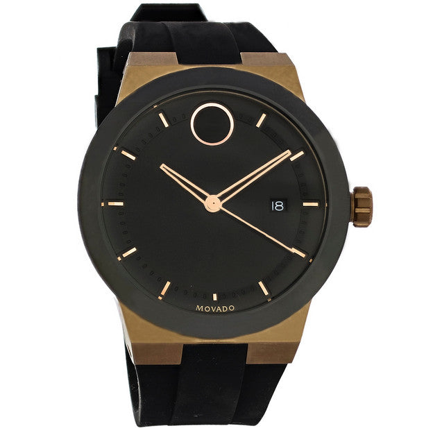 Movado Bold Fusion Black Dial Black Silicone Strap Watch for Men - 3600622 Buy Now By Movado