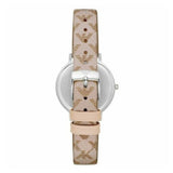 Emporio Armani Gianni T Bar Quartz Silver Dial Beige Leather Strap Watch For Women - AR80007 Buy Now By Emporio Armani