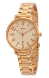 Fossil Jacqueline Rose Gold Dial Rose Gold Steel Strap Watch for Women - ES3970 Buy Now By Fossil