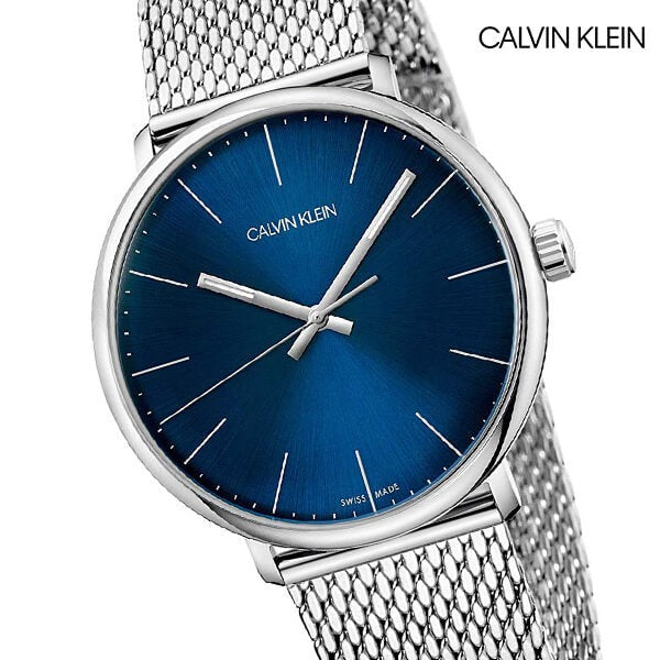 Calvin Klein High Noon Quartz Blue Dial Silver Mesh Bracelet Watch for Men - K8M2112N Buy Now By Calvin Klein