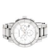 Burberry City Chronograph White Dial Silver Steel Strap Watch For Women - BU9700 Buy Now By Burberry