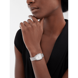 Bvlgari Serpenti Seduttori Diamonds Silver Dial Silver Steel Strap Watch for Women - SERPENTI103361 Buy Now By Bvlgari