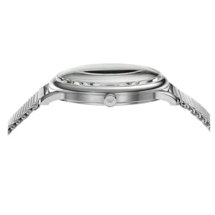 Emporio Armani Minimalist Quartz Blue Dial Silver Steel Strap Watch For Men - AR11571 Buy Now By Emporio Armani