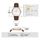 Emporio Armani Dress Quartz White Dial Brown Leather Strap Watch For Men - AR11011 Buy Now By Emporio Armani