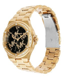 Michael Kors Lennox Quartz Black Dial Gold Steel Strap Watch For Women - MK7404 Buy Now By Michael Kors