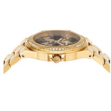 Michael Kors Lennox Quartz Black Dial Gold Steel Strap Watch For Women - MK7404 Buy Now By Michael Kors