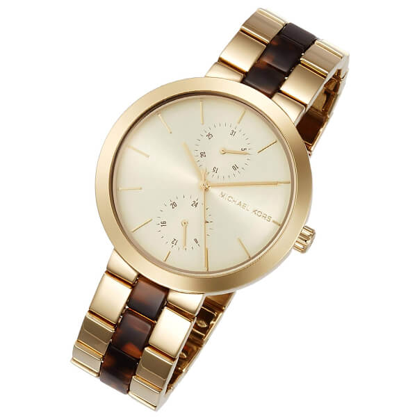 Michael Kors Garner Multifunction Gold Dial Two Tone Steel Strap Watch For Women - MK6471 Buy Now By Michael Kors