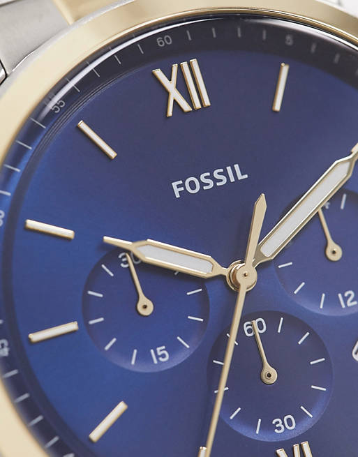 Fossil Neutra Chronograph Blue Dial Two Tone Steel Strap Watch for Men - FS5706 Buy Now By Fossil