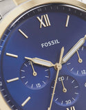 Fossil Neutra Chronograph Blue Dial Two Tone Steel Strap Watch for Men - FS5706 Buy Now By Fossil