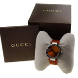 Gucci Interlocking G Brown Dial Brown Leather Strap Watch For Women - YA133319 Buy Now By Gucci