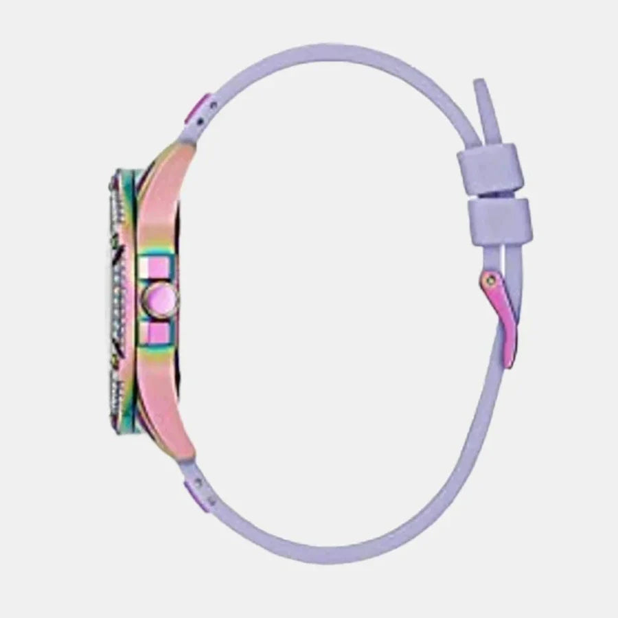Guess Queen Quartz Purple Dial Purple Silicone Strap Watch For Women - GW0536L4 Buy Now By Guess