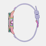 Guess Queen Quartz Purple Dial Purple Silicone Strap Watch For Women - GW0536L4 Buy Now By Guess