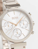 Hugo Boss Flawless Quartz White Dial Gold Steel Strap Watch for Women -1502531 Buy Now By Hugo Boss
