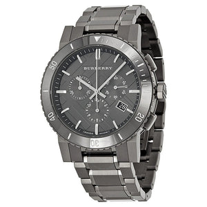 Burberry The City Grey Dial Gunmetal Grey Steel Strap Watch for Men - BU9381 Buy Now By Burberry