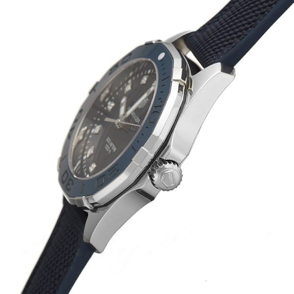 Tag Heuer Aquaracer Quartz Mother of Pearl Blue Dial Blue NATO Strap Watch for Women - WAY131L.FT6091 Buy Now By Tag Heuer