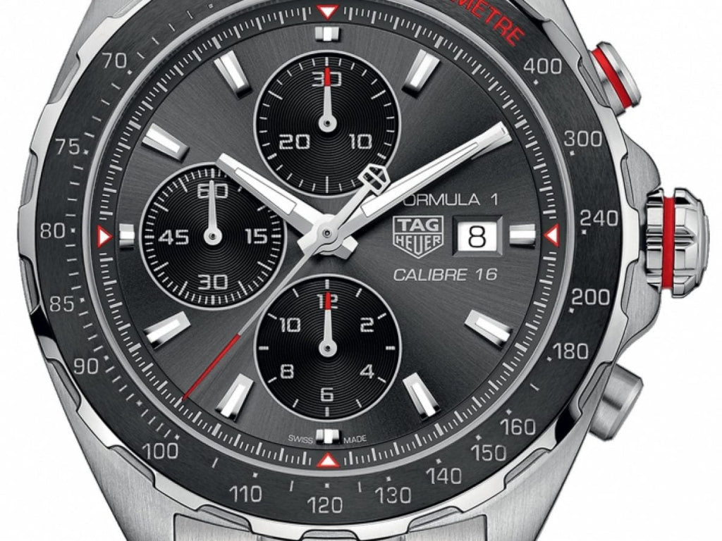 Tag Heuer Formula 1 Automatic Chronograph Grey Dial Silver Strap Watch for Men - CAZ2012.BA0876 Buy Now By Tag Heuer