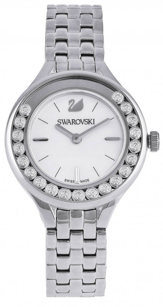 Swarovski Lovely Crystals Mini White Dial Silver Steel Strap Watch for Women - 5242901 Buy Now By Swarovski