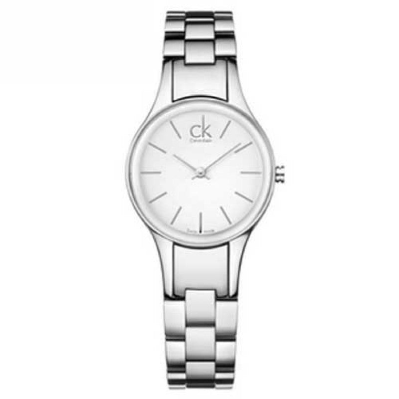 Calvin Klein Simplicity White Dial Silver Steel Strap Watch for Women - K4323185 Buy Now By Calvin Klein