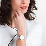 Fossil Tailor Silver Dial Silver Steel Strap Watch for Women - ES3712 Buy Now By Fossil