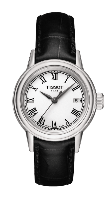 Tissot T Classic Carson White Dial Brown Leather Strap Watch For Women - T085.210.16.013.00 Buy Now By Tissot