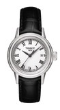 Tissot T Classic Carson White Dial Brown Leather Strap Watch For Women - T085.210.16.013.00 Buy Now By Tissot