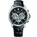 Hugo Boss Driver Black Dial Black Leather Strap Watch for Men - 1512879 Buy Now By Hugo Boss