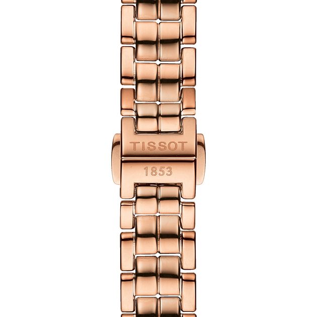 Tissot T Lady Flamingo Mother of Pearl Dial Rose Gold Steel Strap Watch For Women - T094.210.33.116.02 Buy Now By Tissot