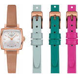 Tissot T Lady Lovely Square White Dial Pink Leather Strap Watch For Women - T058.109.36.031.00 Buy Now By Tissot