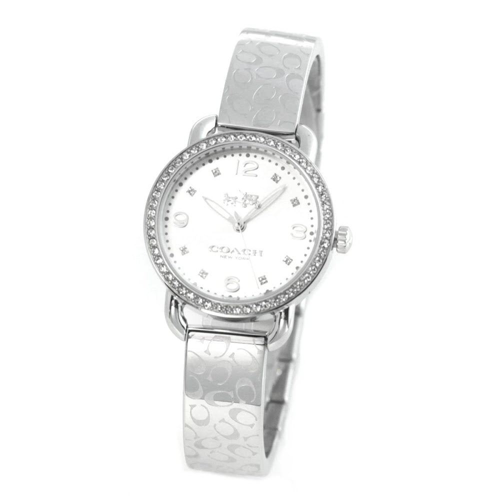 Coach Delancey White Dial Silver Steel Strap Watch for Women - 14502353 Buy Now By Coach