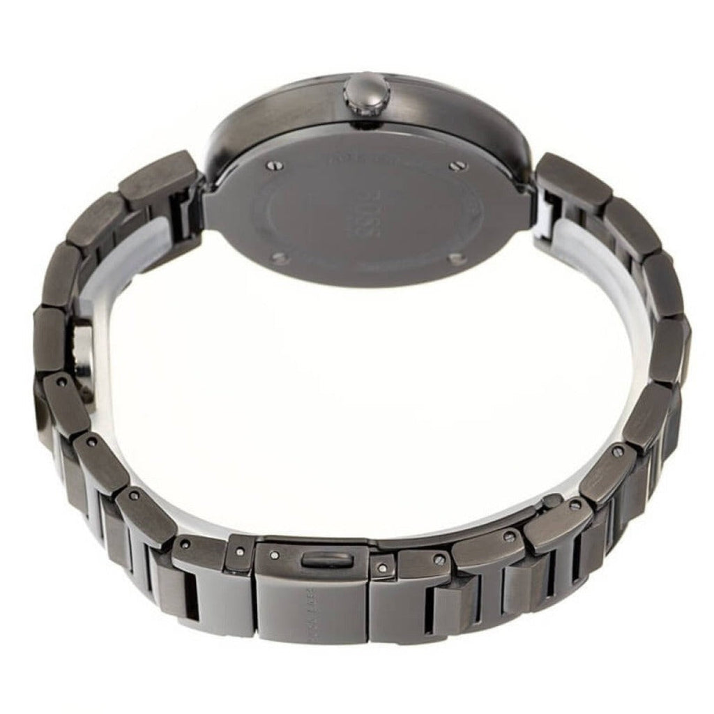 Hugo Boss Allusion Quartz Grey Dial Grey Steel Strap Watch For Men - 1502416 Buy Now By Hugo Boss