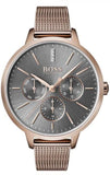 Hugo Boss Symphony Grey Dial Gold Mesh Bracelet Watch for Women - 1502424 Buy Now By Hugo Boss