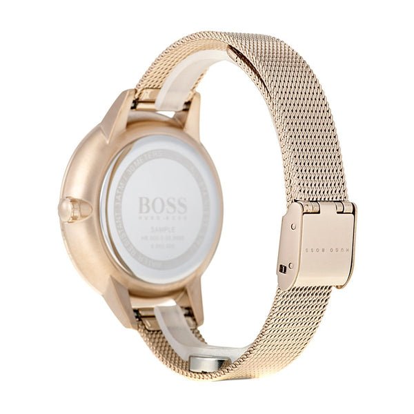 Hugo Boss Symphony Grey Dial Gold Mesh Bracelet Watch for Women - 1502424 Buy Now By Hugo Boss