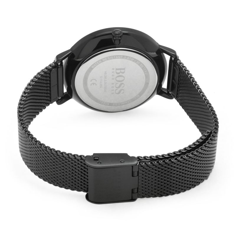 Hugo Boss Infinity Black Dial Black Mesh Bracelet Watch for Women -1502521 Buy Now By Hugo Boss
