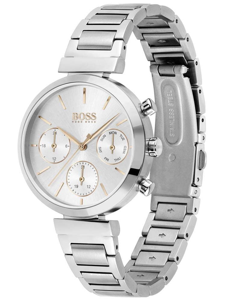 Hugo Boss Flawless Silver Dial Silver Steel Strap Watch for Women - 1502530 Buy Now By Hugo Boss