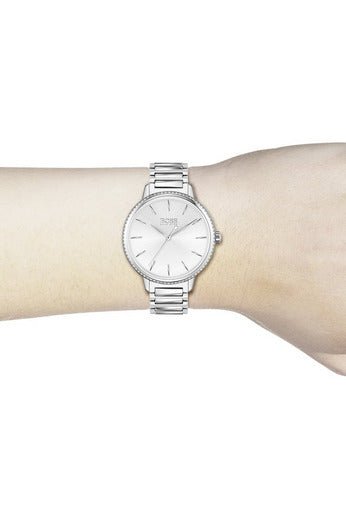 Hugo Boss Signature Silver Dial Silver Steel Strap Watch for Women - 1502539 Buy Now By Hugo Boss