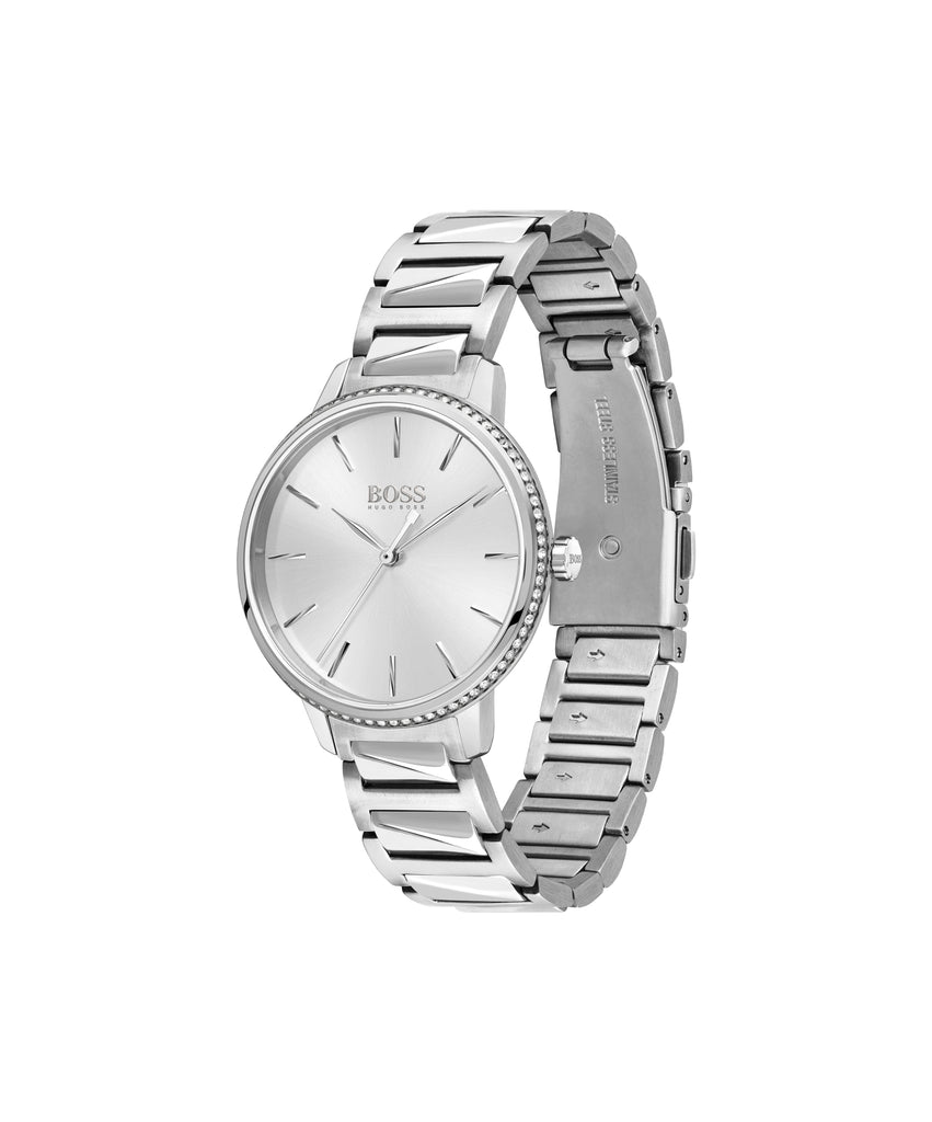 Hugo Boss Signature Silver Dial Silver Steel Strap Watch for Women - 1502539 Buy Now By Hugo Boss