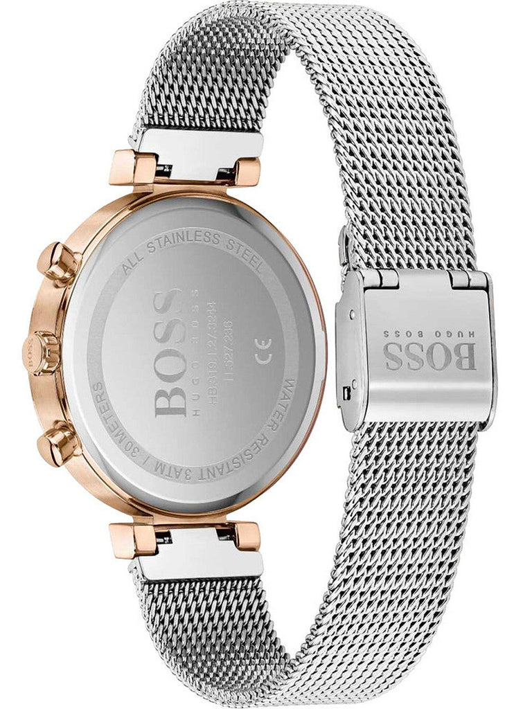 Hugo Boss Flawless Silver Dial Silver Mesh Bracelet Watch for Women -1502551 Buy Now By Hugo Boss