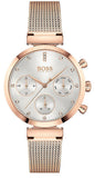 Hugo Boss Flawless White Dial Gold Mesh Bracelet Watch for Women - 1502553 Buy Now By Hugo Boss