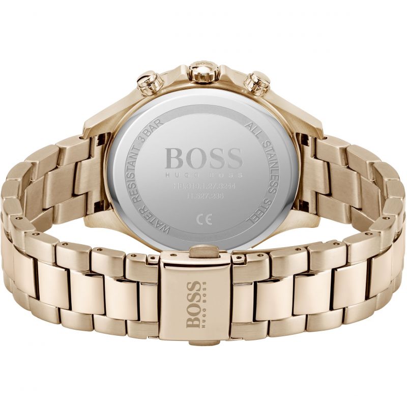 Hugo Boss Hera Blue Dial Gold Steel Strap Watch for Women - 1502566 Buy Now By Hugo Boss
