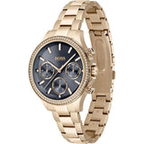 Hugo Boss Hera Blue Dial Gold Steel Strap Watch for Women - 1502566 Buy Now By Hugo Boss