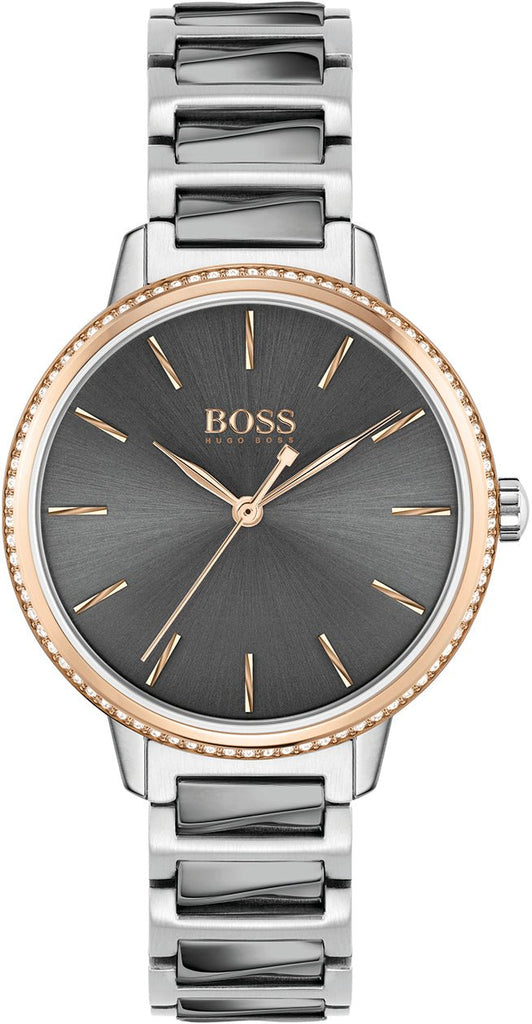 Hugo Boss Signature Grey Dial Silver Steel Strap Watch for Men - 1502569 Buy Now By Hugo Boss