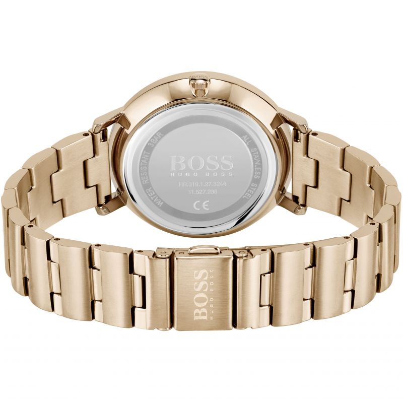 Hugo Boss Prima Gold Dial Gold Steel Strap Watch for Women - 1502571 Buy Now By Hugo Boss