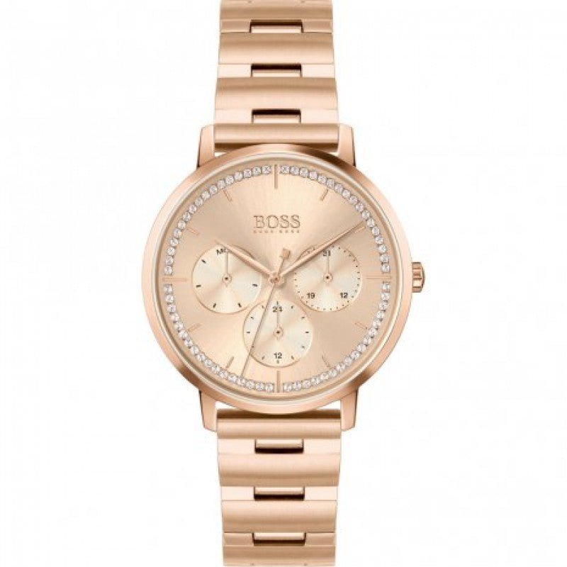 Hugo Boss Prima Gold Dial Gold Steel Strap Watch for Women - 1502571 Buy Now By Hugo Boss